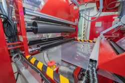 Film on a production line at Peak Nano.