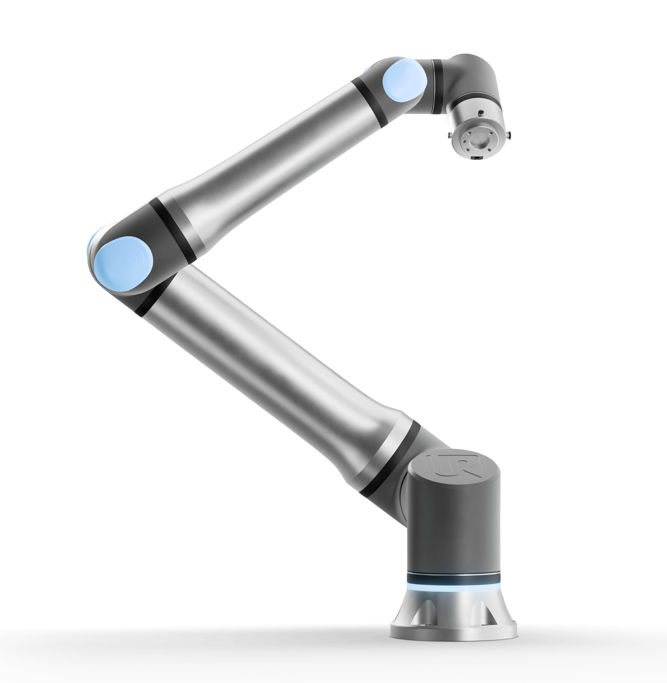 The UR17g-1300, a silver and blue cobot