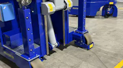 Globeius industrial crane showing a sensor.