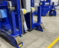 Globeius industrial crane showing a sensor.