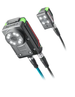 Two Keyence IV4 industrial inspection systems.