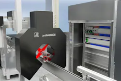ProfileGauge X.LP-3D scanner checking measurements on a pipe.